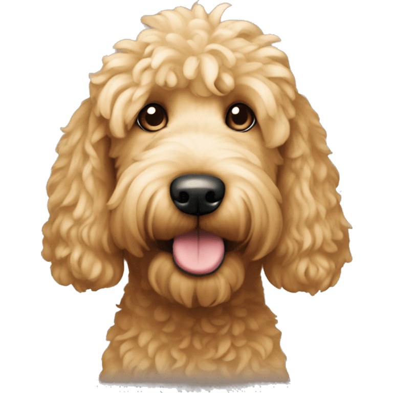 Golden doodle dog  emoji