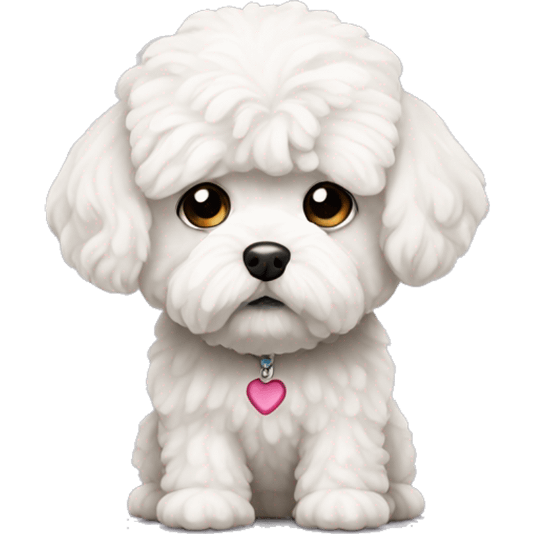 white maltipoo sad emoji