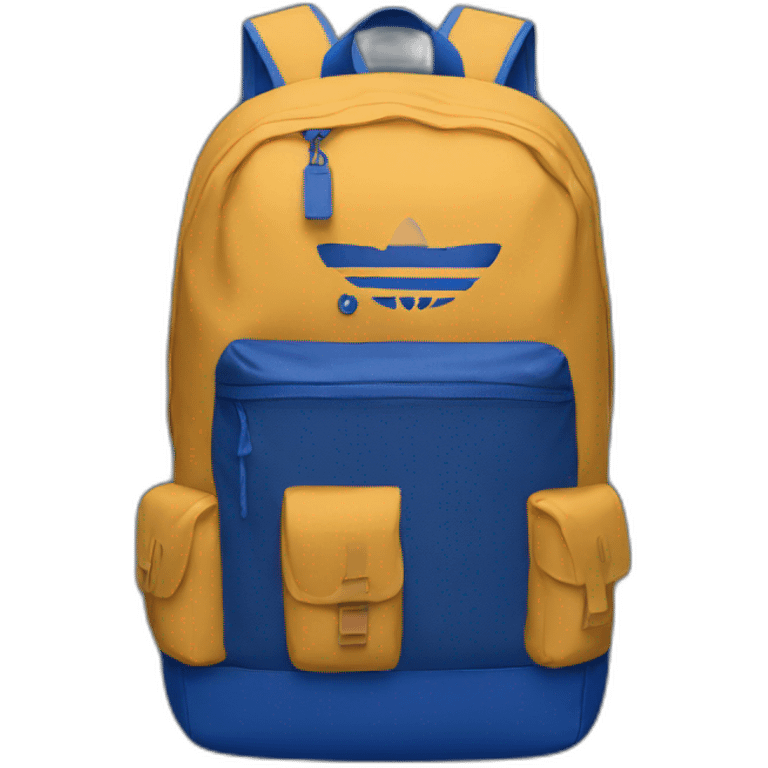 dark blue adidas backpack emoji