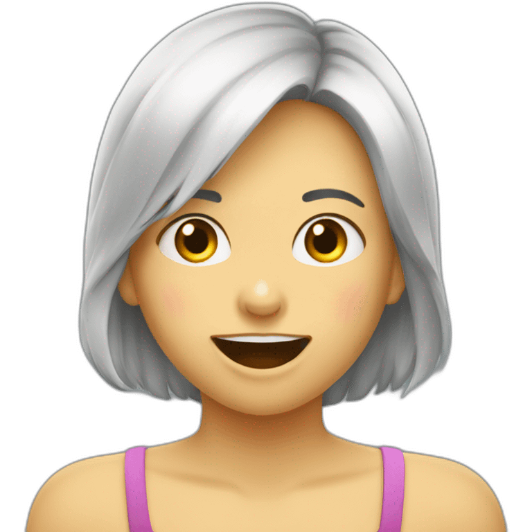 fille embrassant dans la bouche un garçon emoji