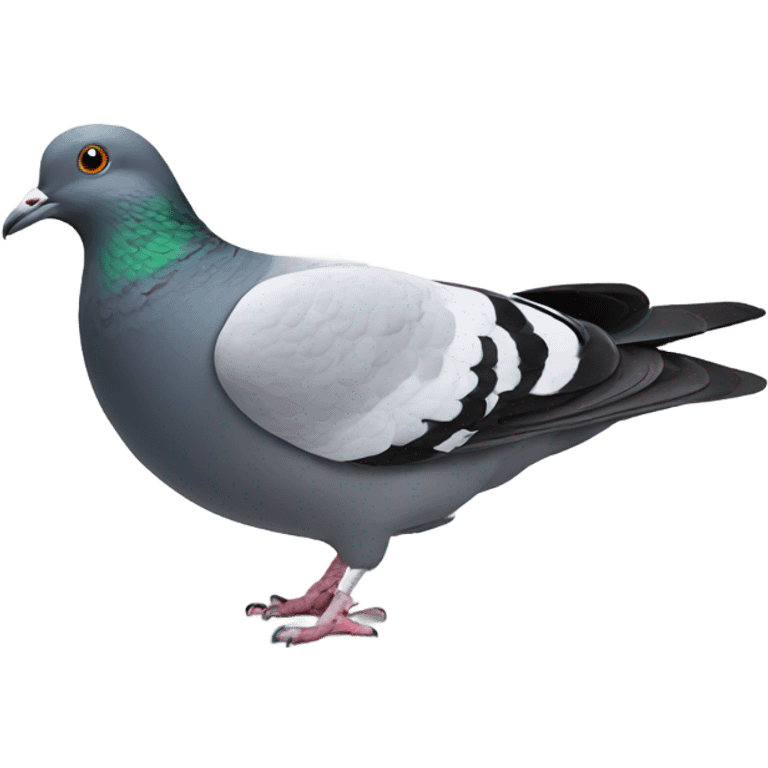 Pigeon curling emoji