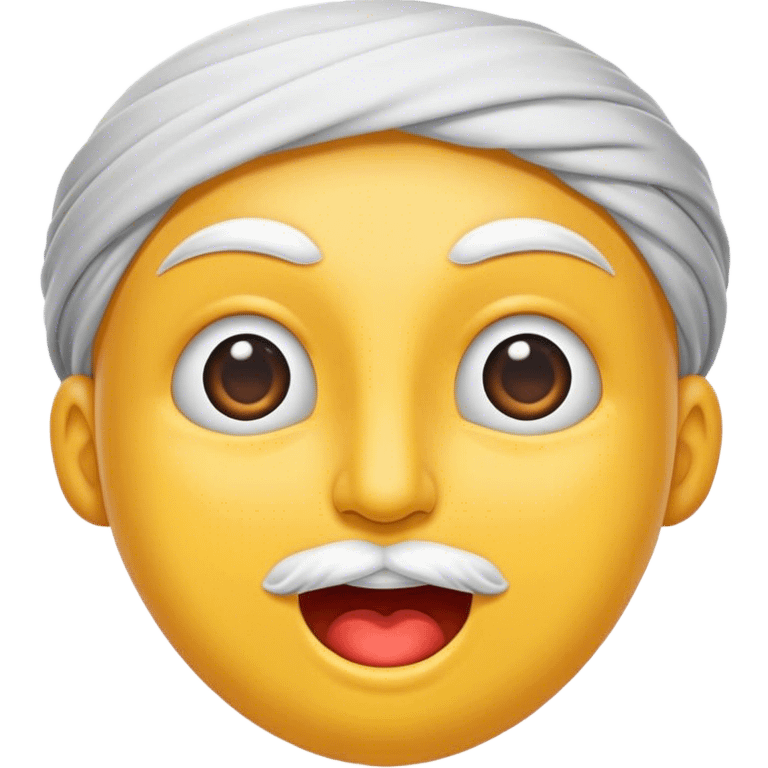 Dilini çıkarıp ellerini gözlük yapan bir adam emoji