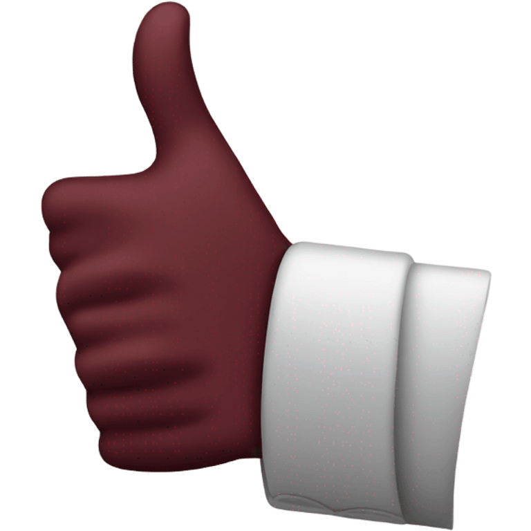 burgundy thumbs up  emoji