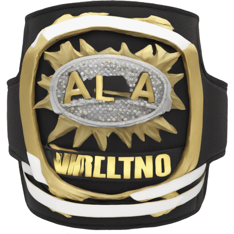 wrestling belt saying ai emoji