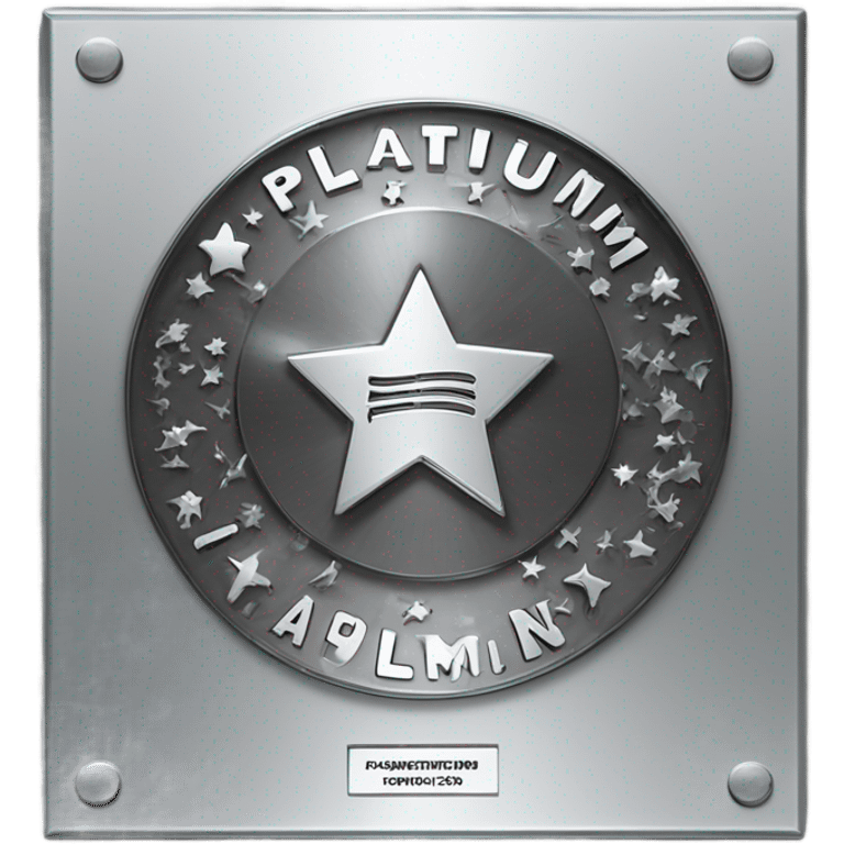 platinum music plaque emoji