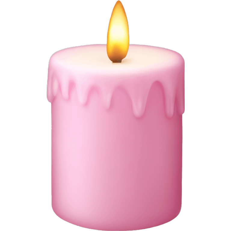 a light pink vanilla candle emoji