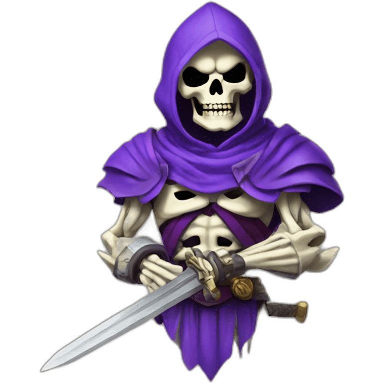 skeletor with sword emoji