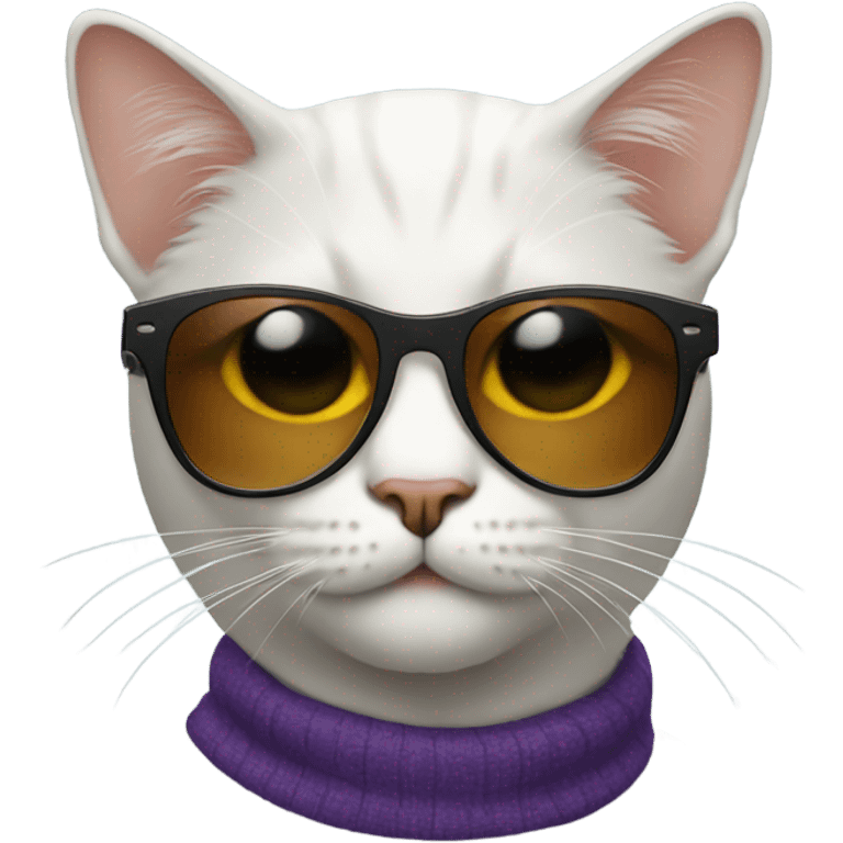 Cat with sunglasses emoji