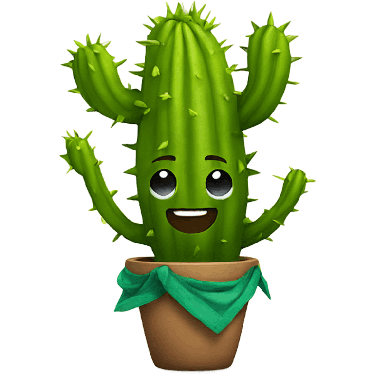 Dancing cactus emoji