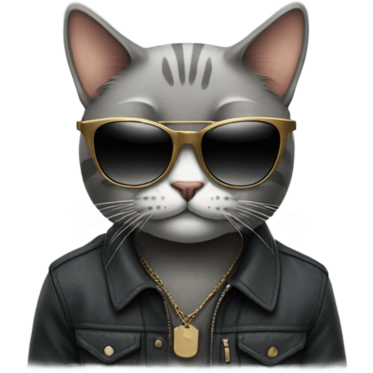 Cat with sunglasses emoji