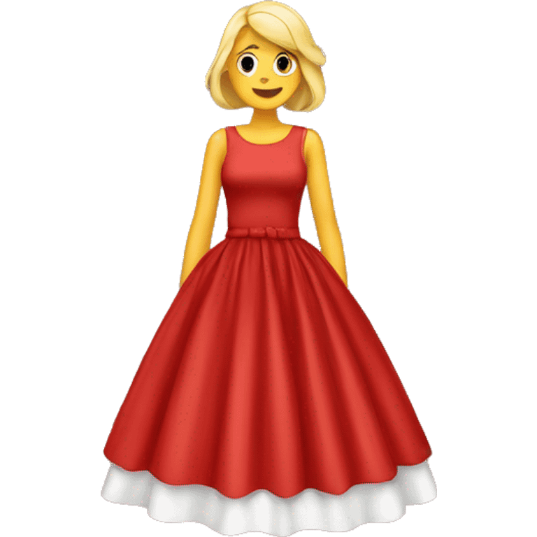 Pretty red dress emoji