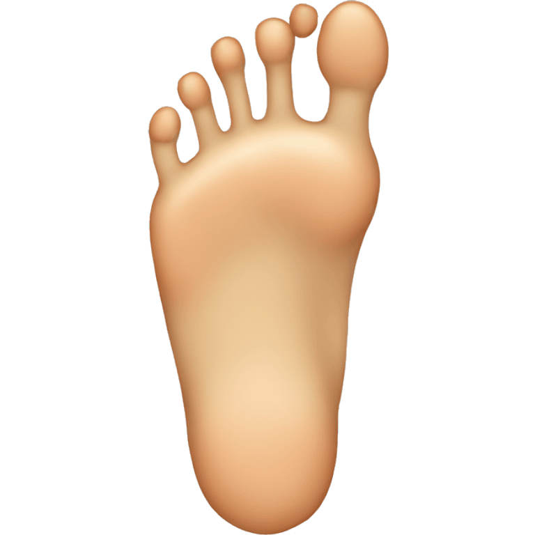 HUMAN foot emoji