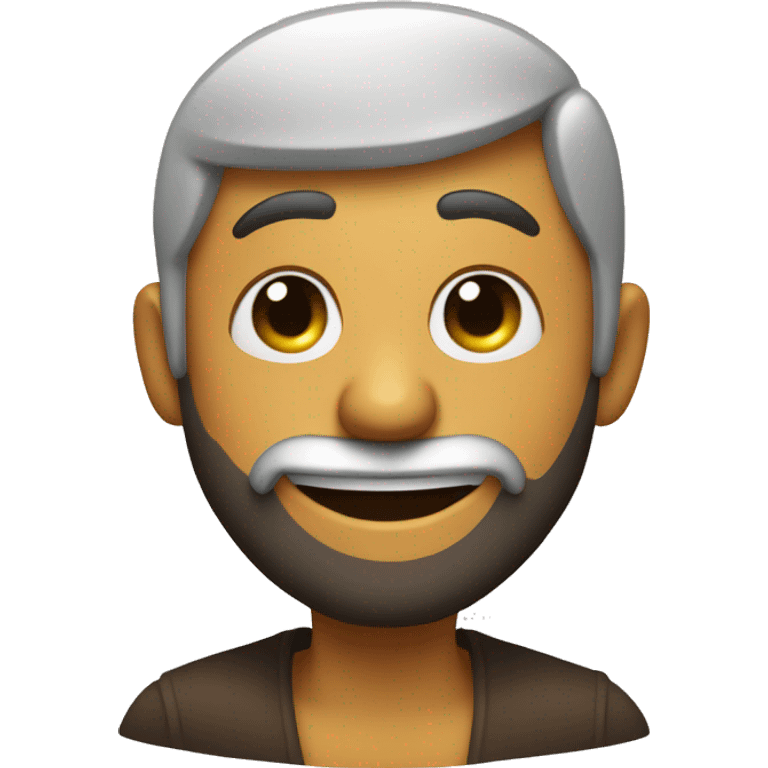 emoji shaking own beard and smile emoji