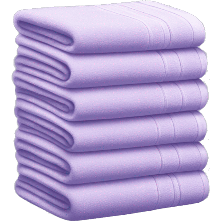 Light purple stacked towels emoji