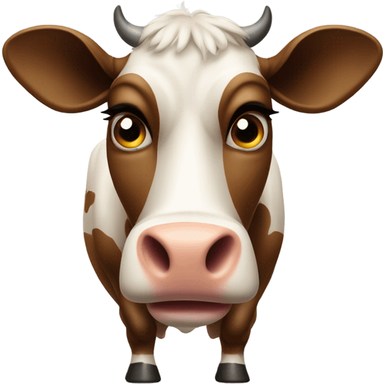 Disturbed cow emoji