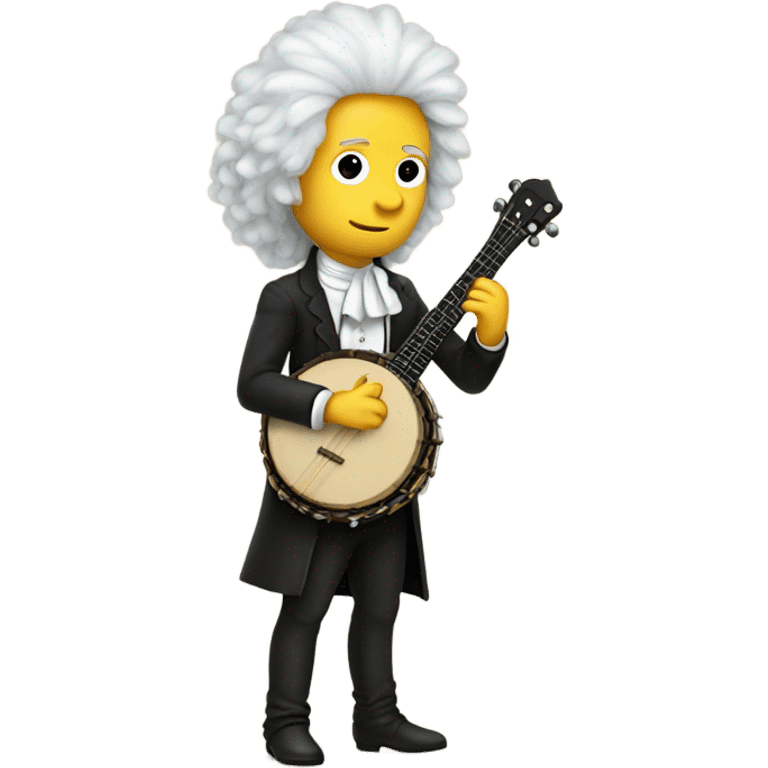 Vivaldi standing chibi banjo wig questioning emoji