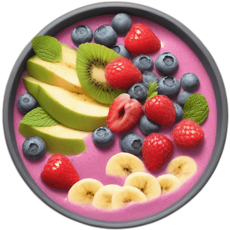 Smoothie bowl emoji