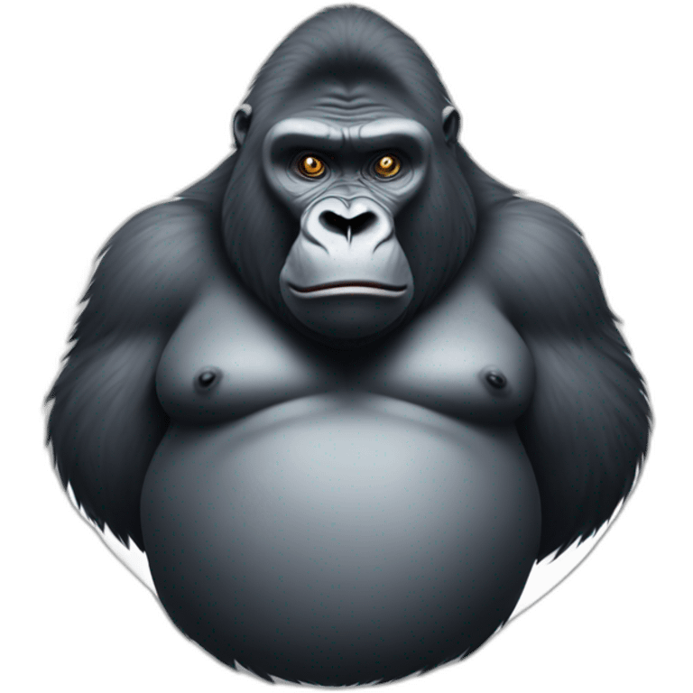 obese gorilla emoji