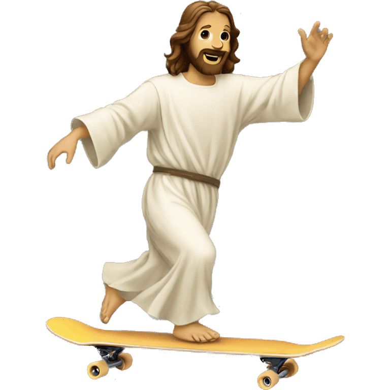 Jesus skateboarding emoji