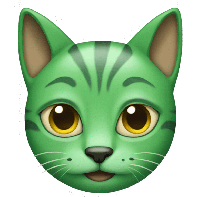 Green cat emoji