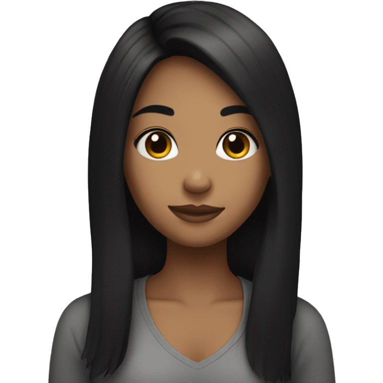 girl with black hair emoji