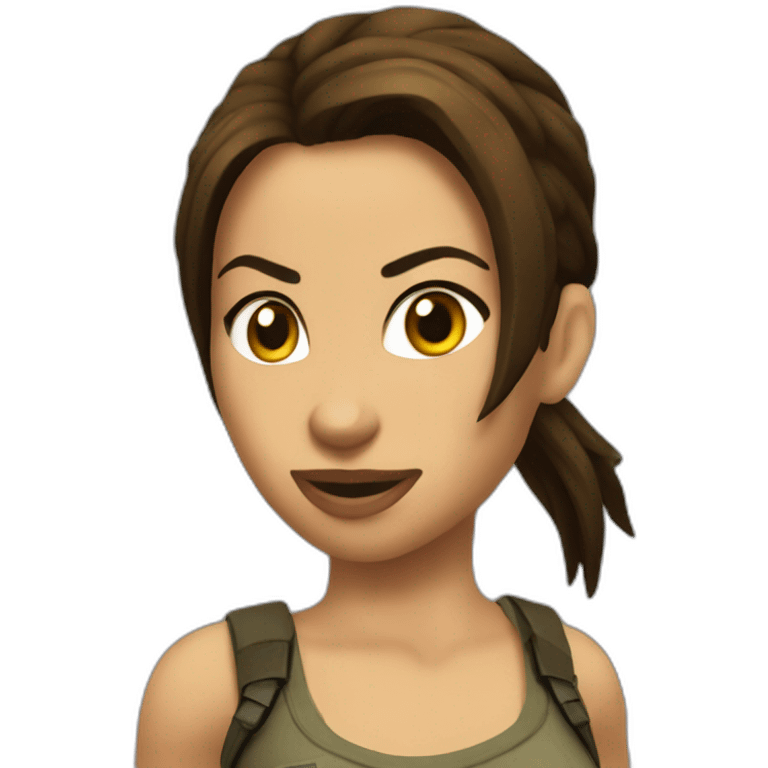 lara croft emoji