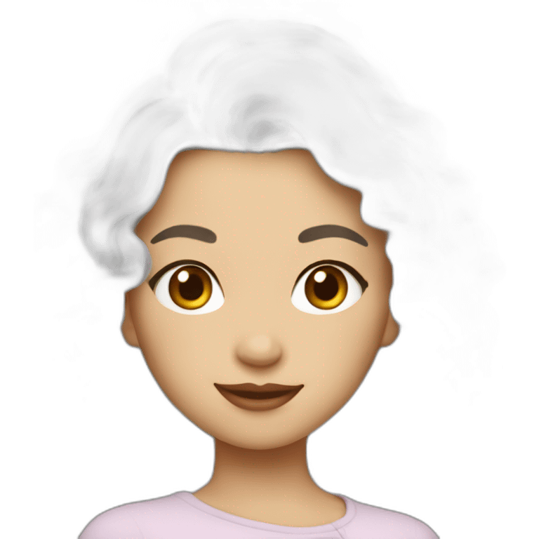 Fille blanche cheveux rouge emoji