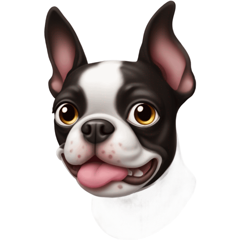 Heart Boston terrier emoji