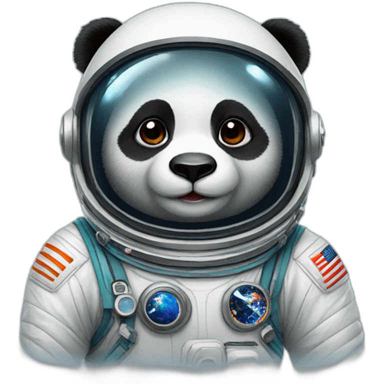 Panda astronaut emoji