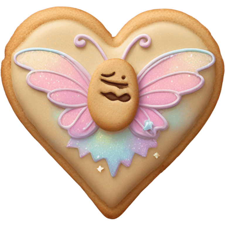 Fairy cookie heart emoji