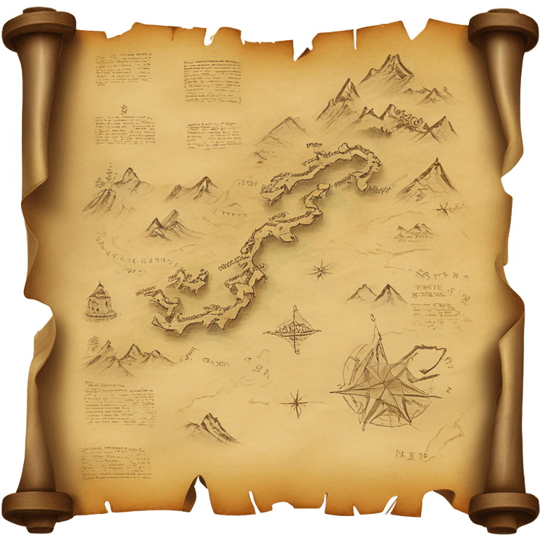 map parchment scroll emoji