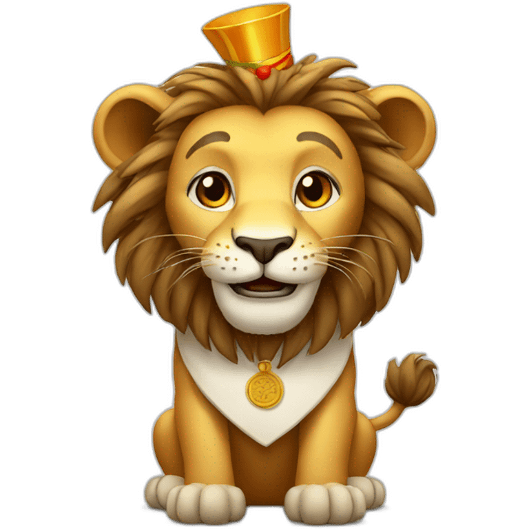 lion cook new year emoji