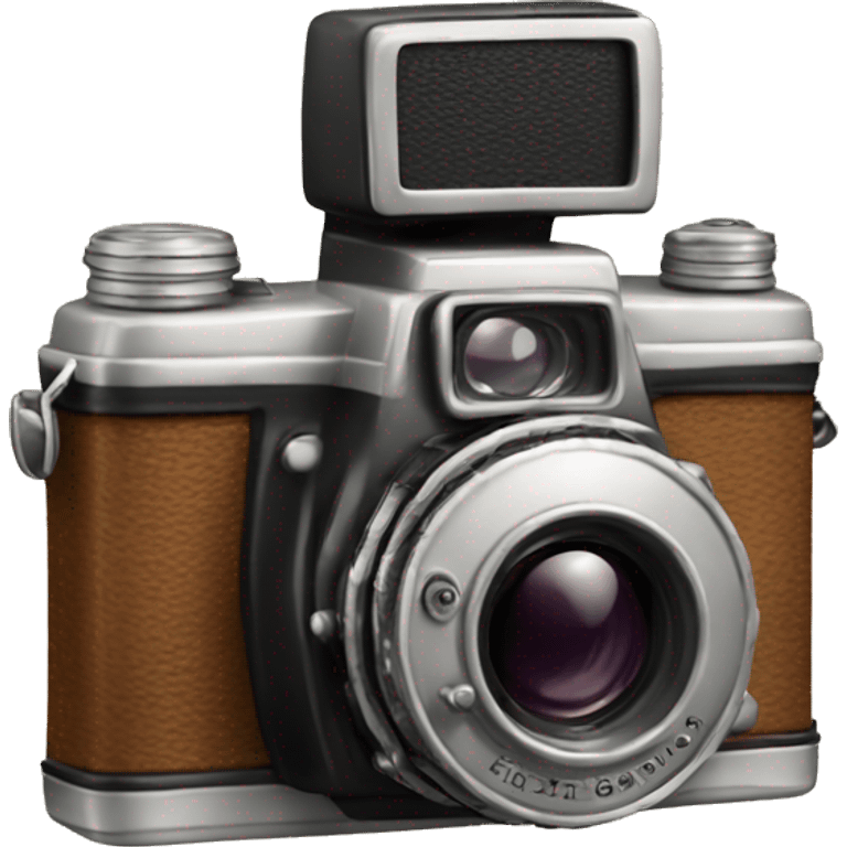 create a vintage photocamera emoji