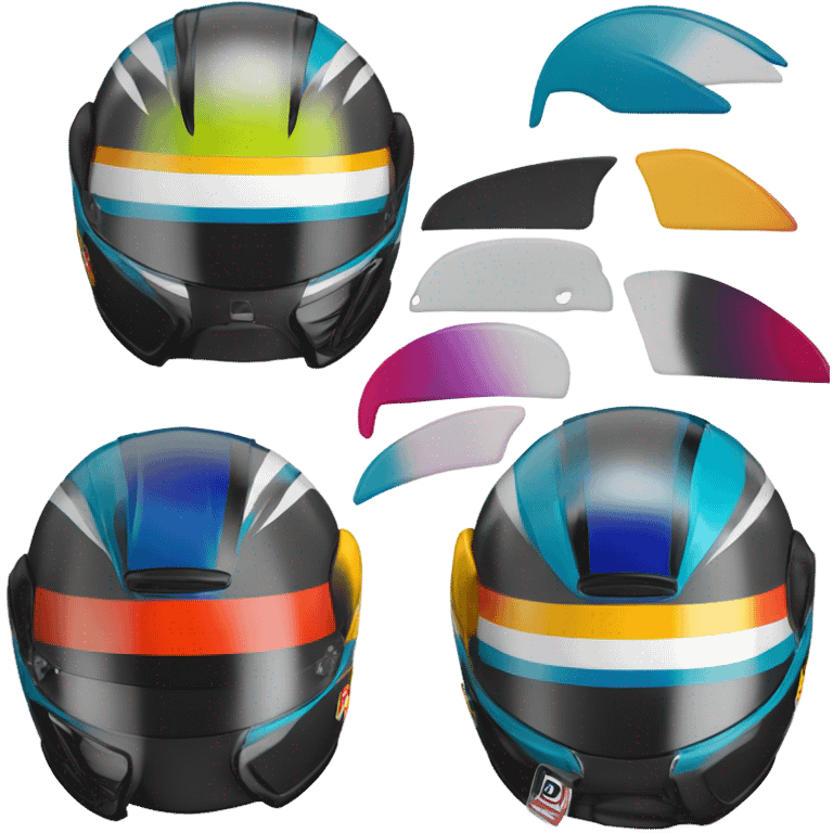 racecar helmet emoji