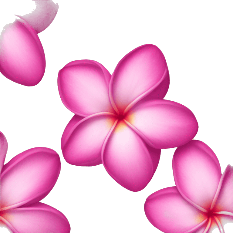 Pink plumeria emoji