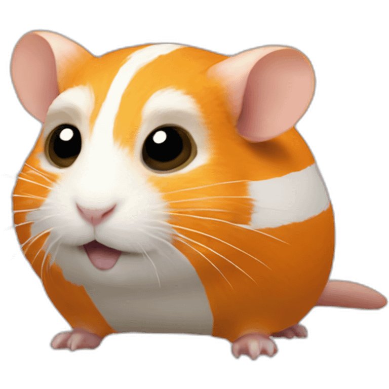 Orange with white stripe Hamster like creature in the Star Wars universes emoji