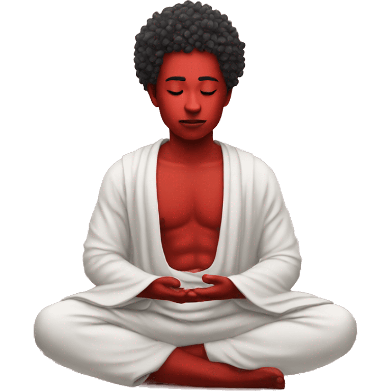 Paytas meditating red beautiful  emoji