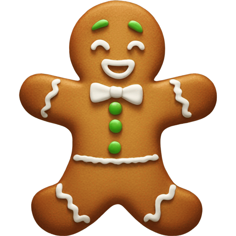 Gingerbread cookie emoji