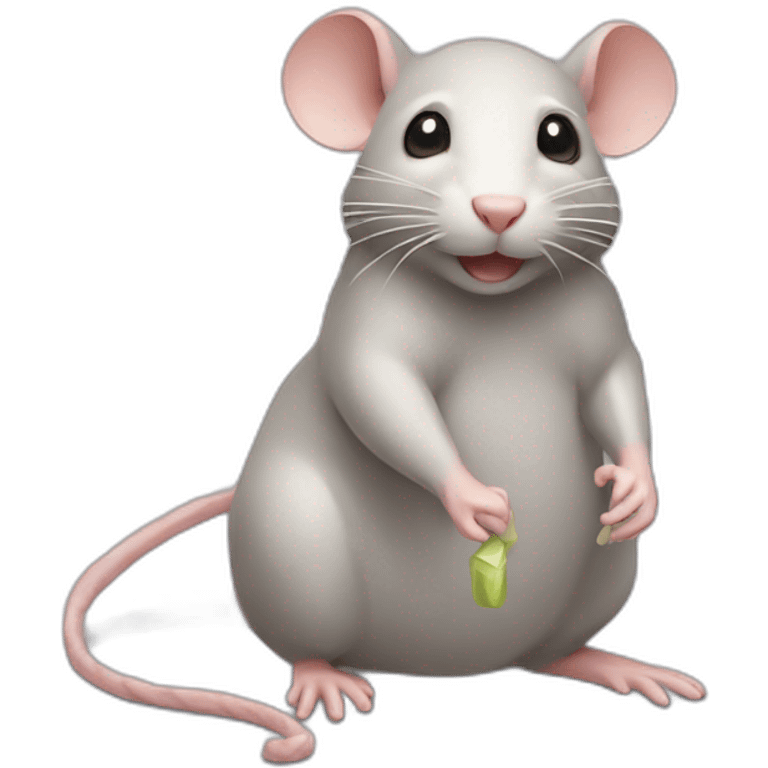 Rat-with-soap-and-rope emoji