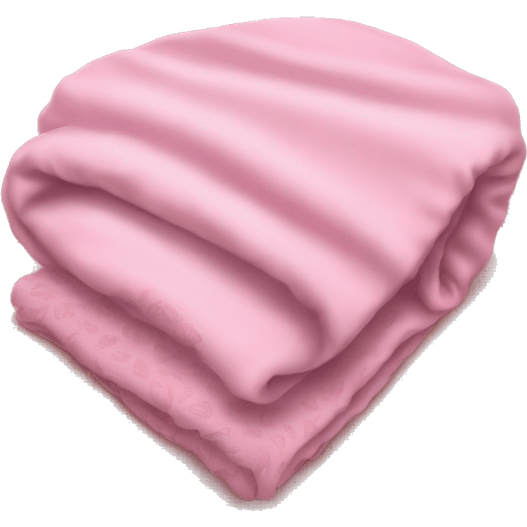 pink baby blanket curled up emoji