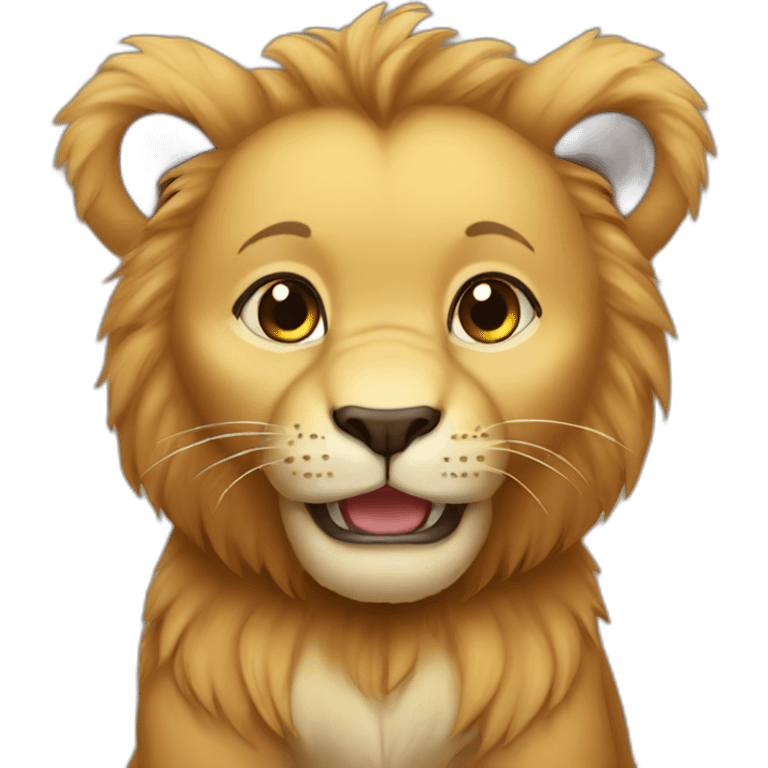 Baby lion bear emoji