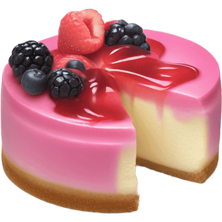 Cheesecake pink emoji