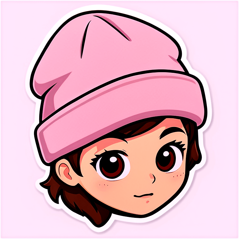 Dusty pink beanie emoji