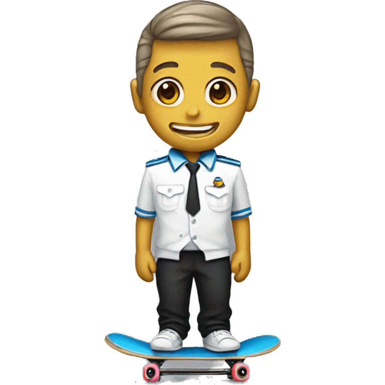 Uniform on a skateboard  emoji