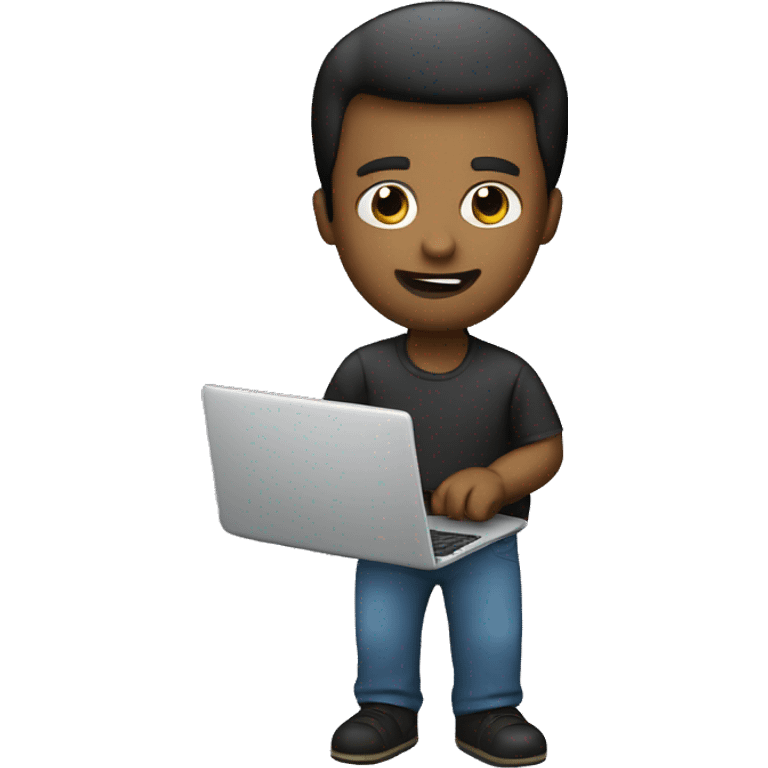 IT guy with laptop emoji