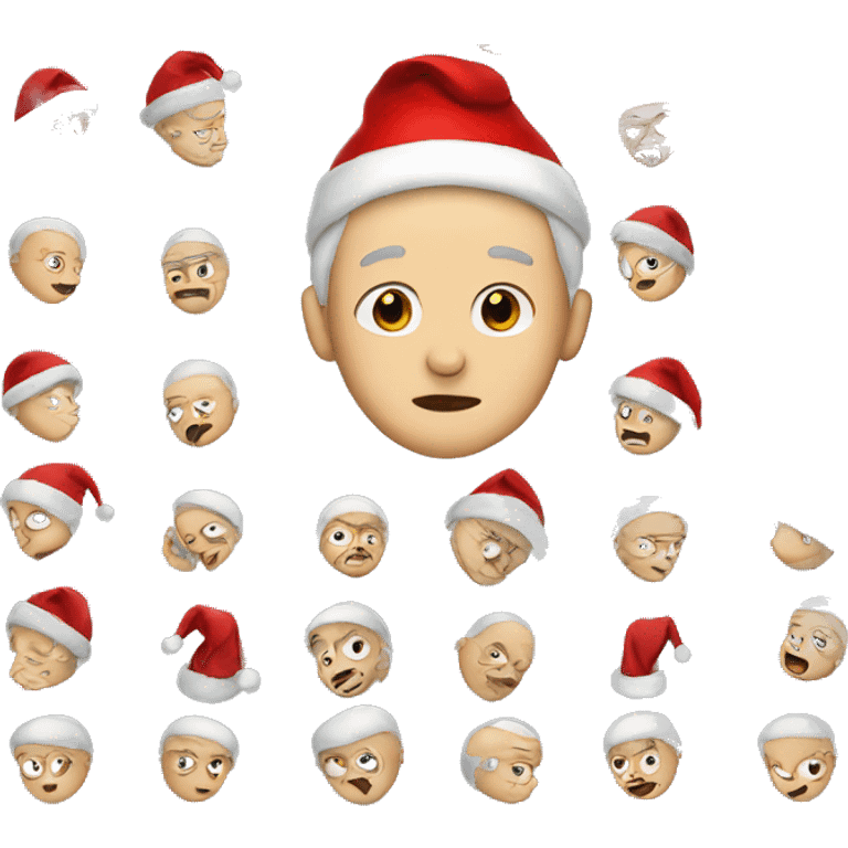 Stewie griffin wearing a Santa hat emoji