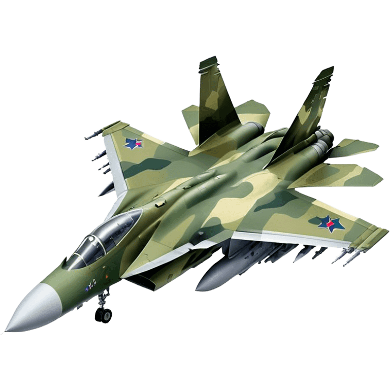 SU-35 Jet - Sukhoi (Model Year: 2020) (Iconic colour: Camouflage green) emoji