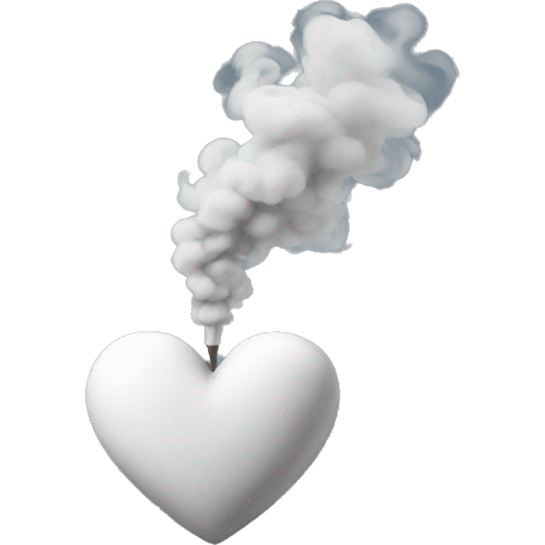 heart with smoke emoji