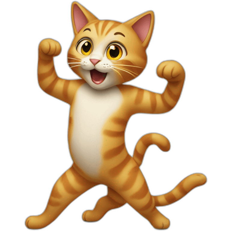 a cat dancing emoji