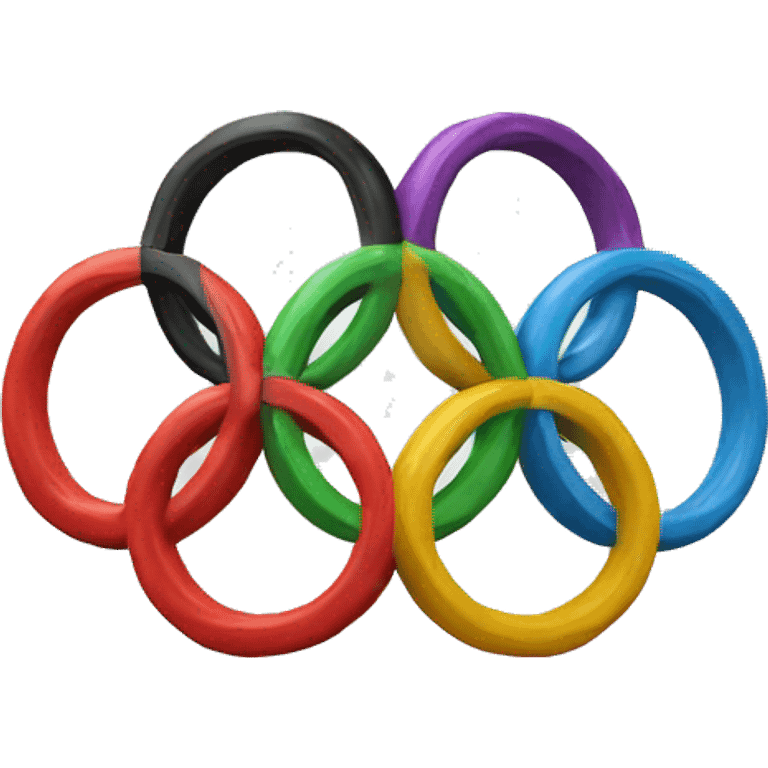 Proper Olympic ring . Which is organised  emoji